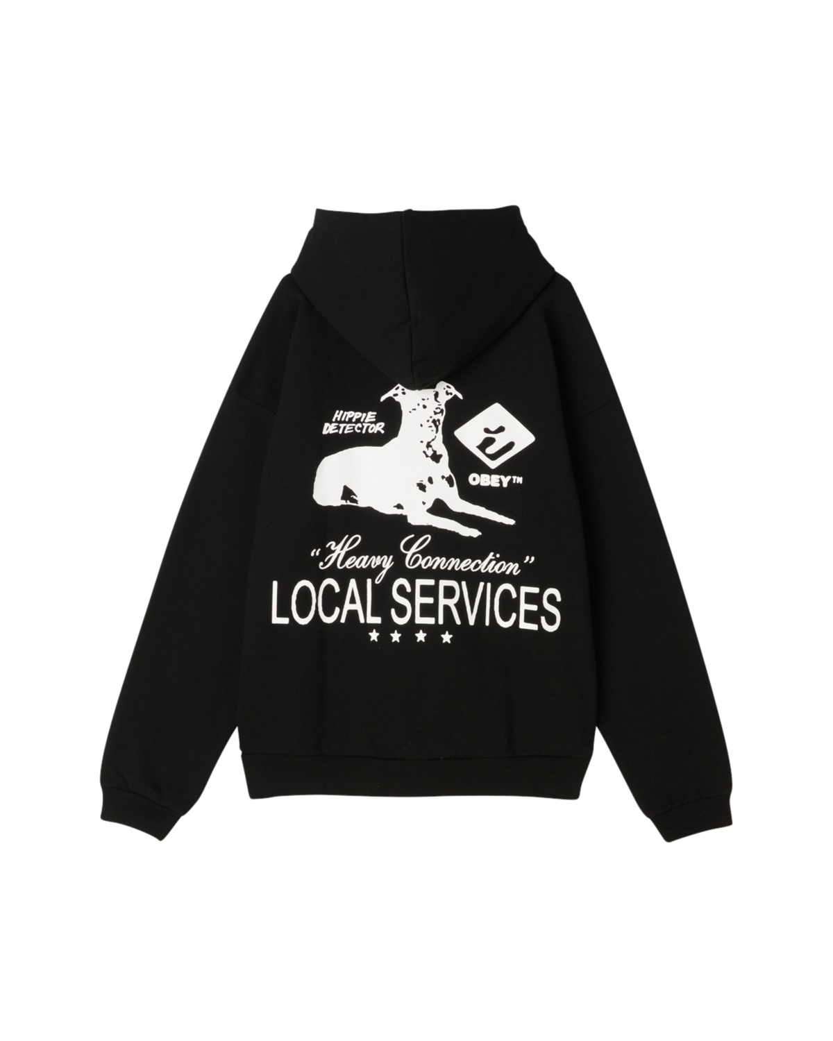 SERVICES EXTRA HEAVY HOOD PULLOVER HOOD Black