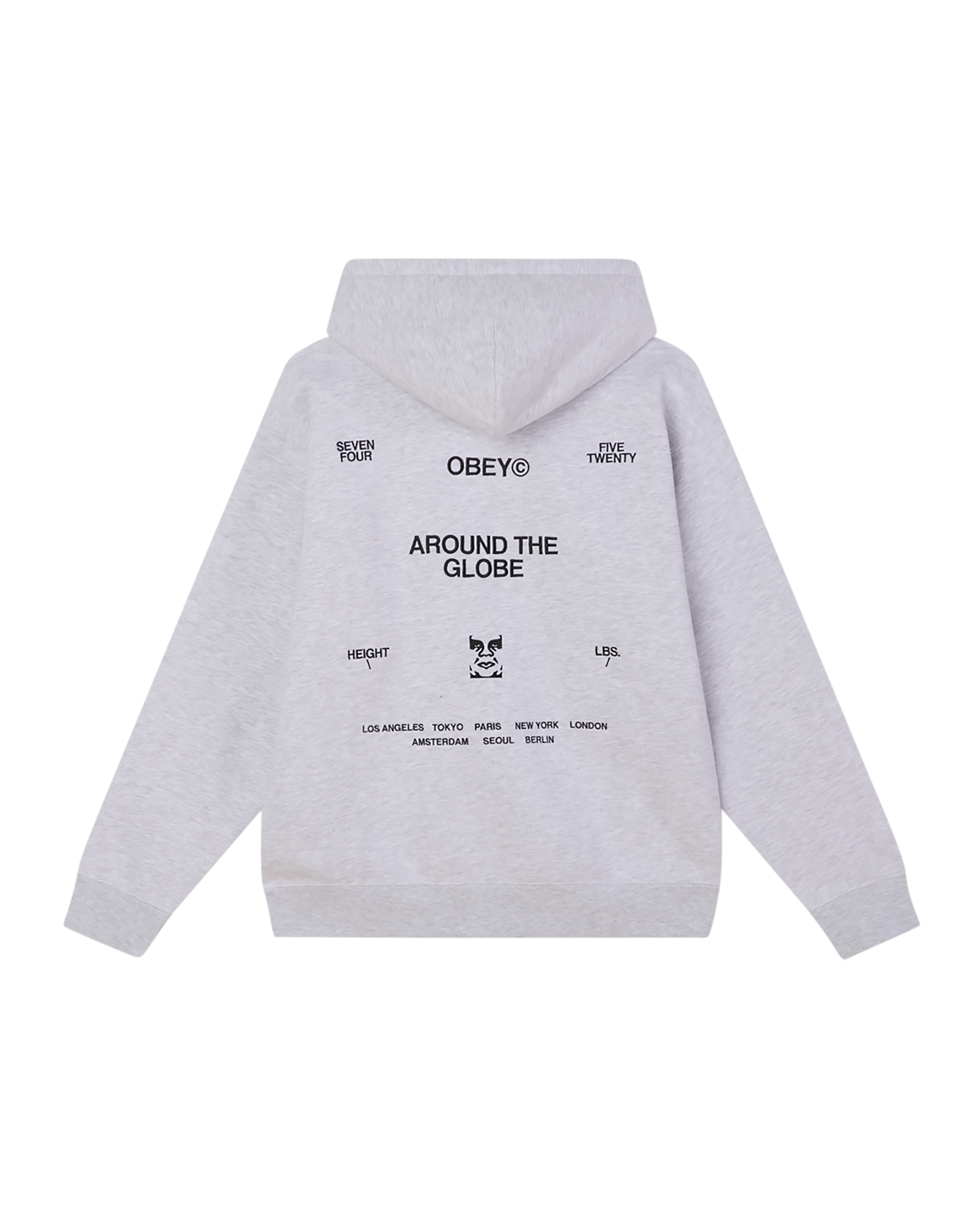 obey business pullover ash grey