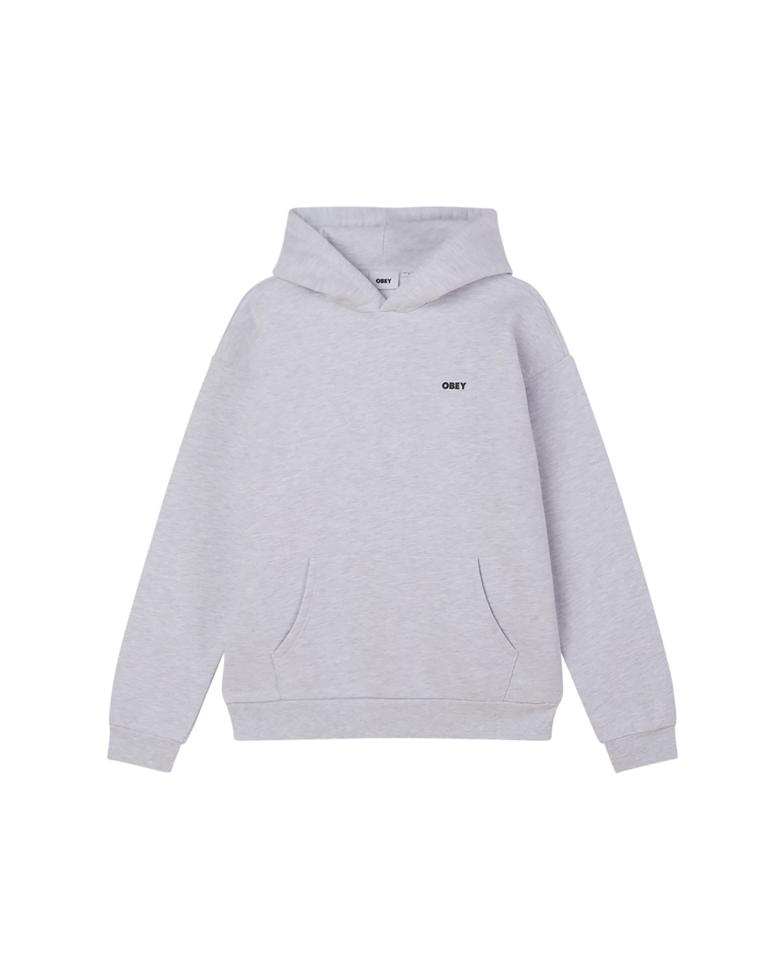 obey bold icon pullover ash grey