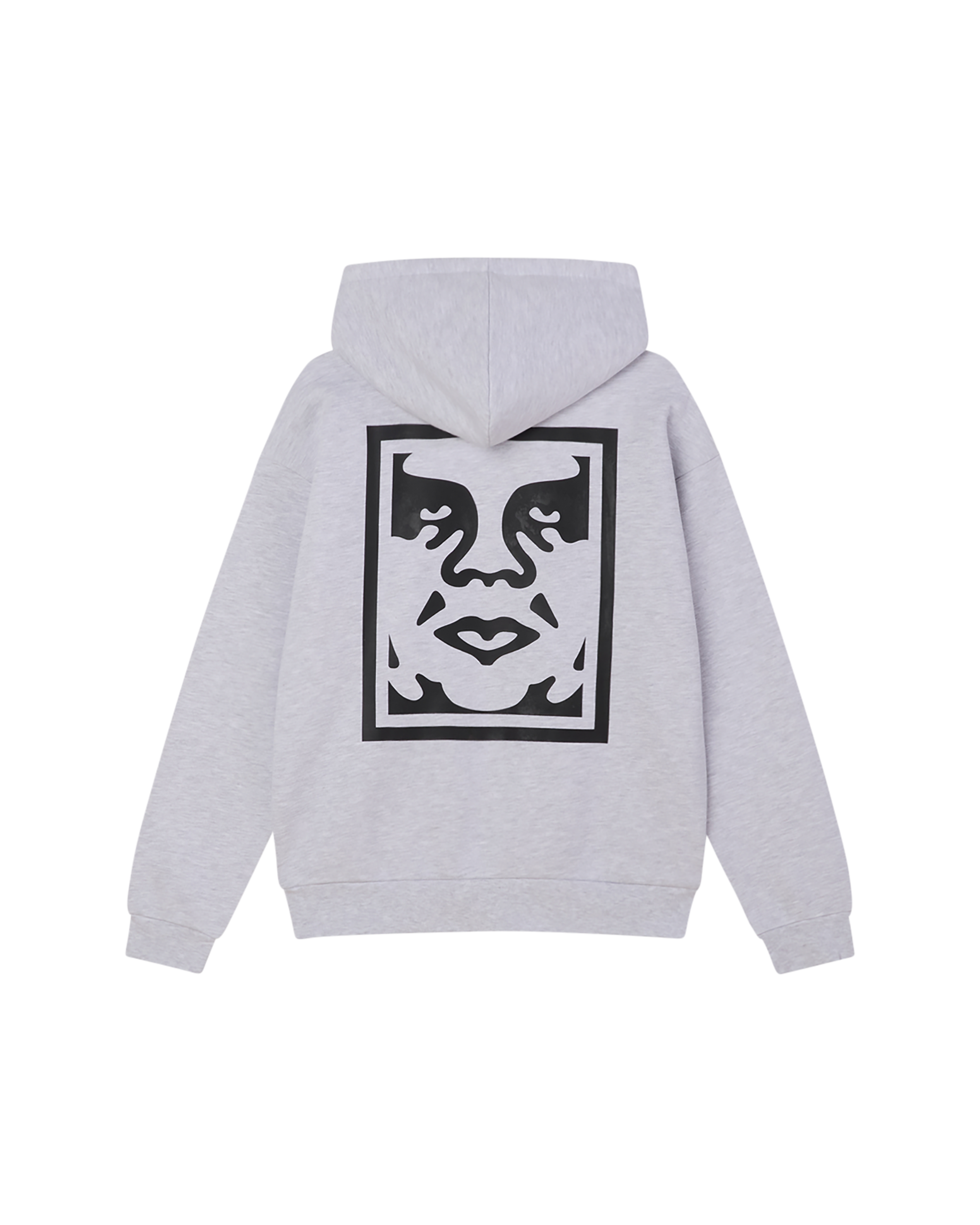 obey bold icon pullover ash grey