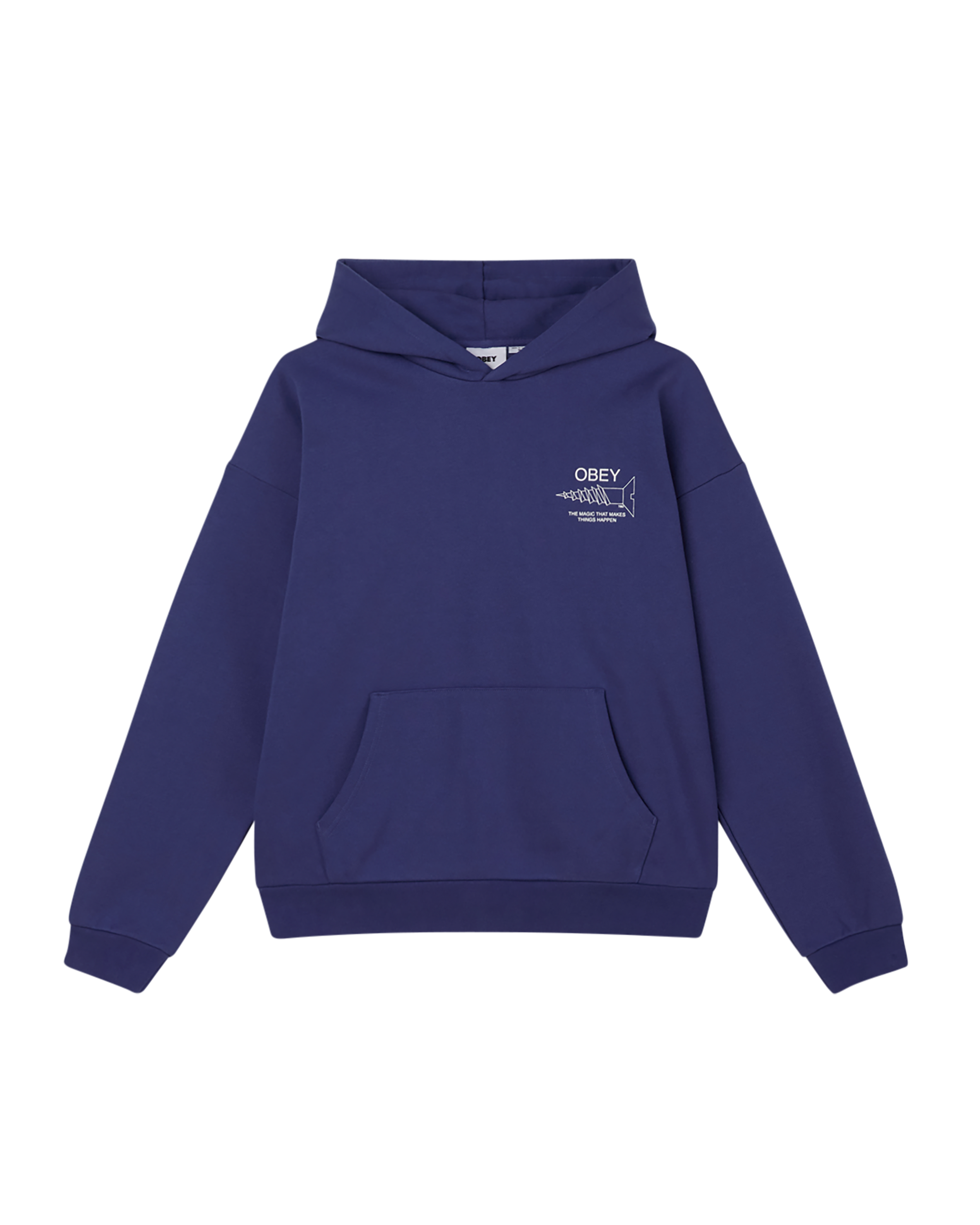 obey things happen pullover skipper blue