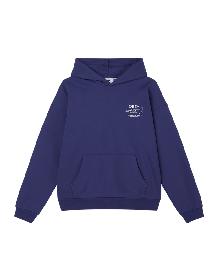 obey things happen pullover skipper blue