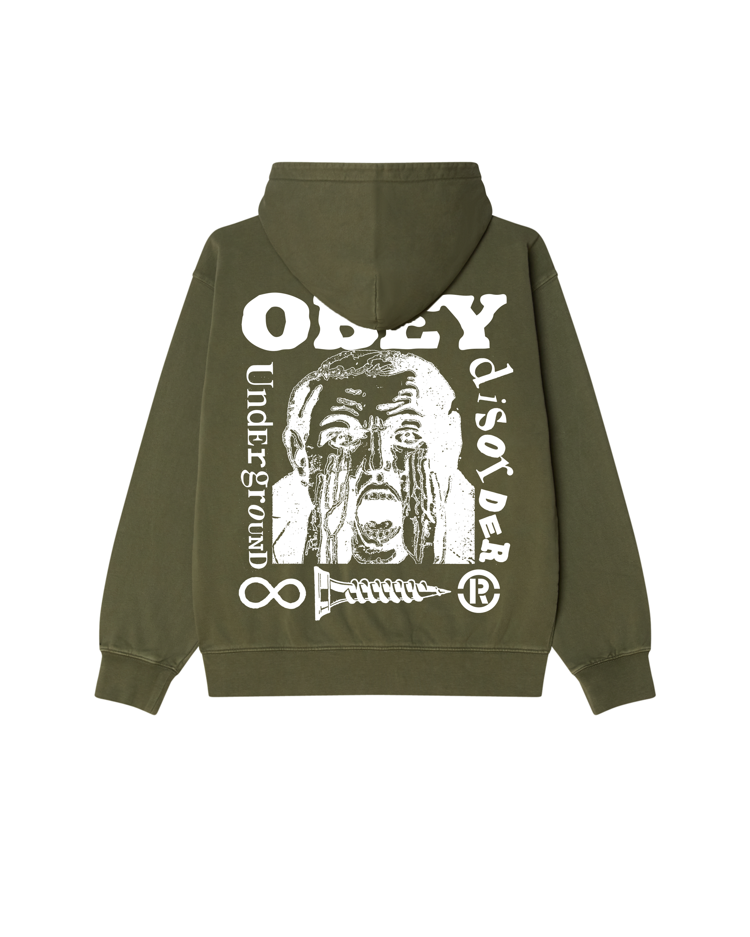 UNDERGROUND FADED PULLOVER HOOD