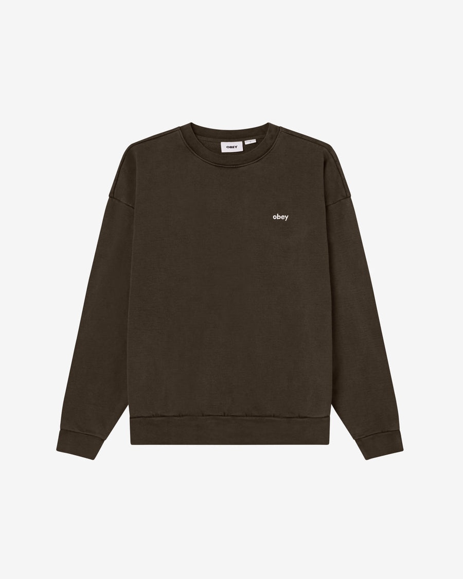 obey lowercase pigment crewneck pigment rosin