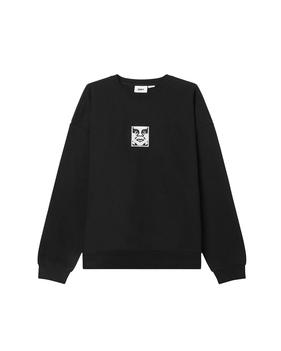 icon crewneck black