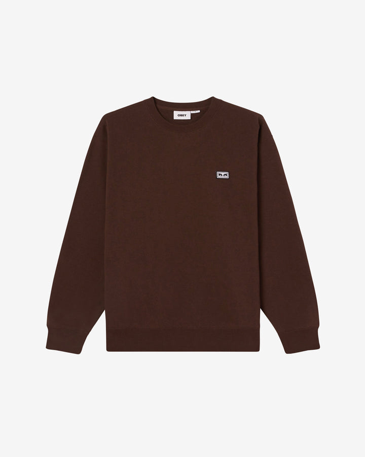 EST. WORKS EYES II CREWNECK JAVA BROWN