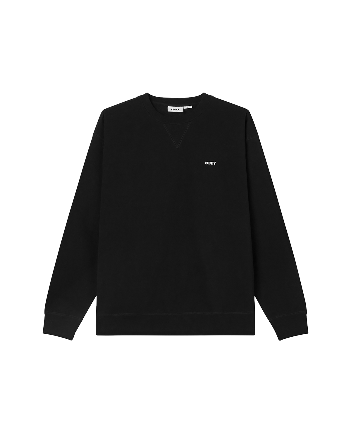 obey est works bold crewneck black