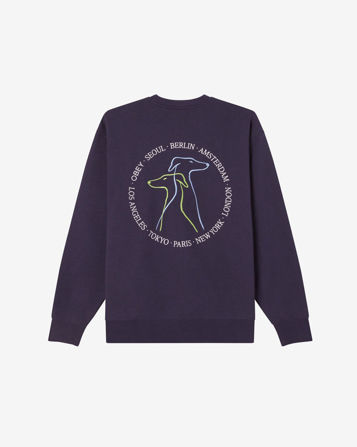 CITY DOGS CREWNECK ACADEMY NAVY