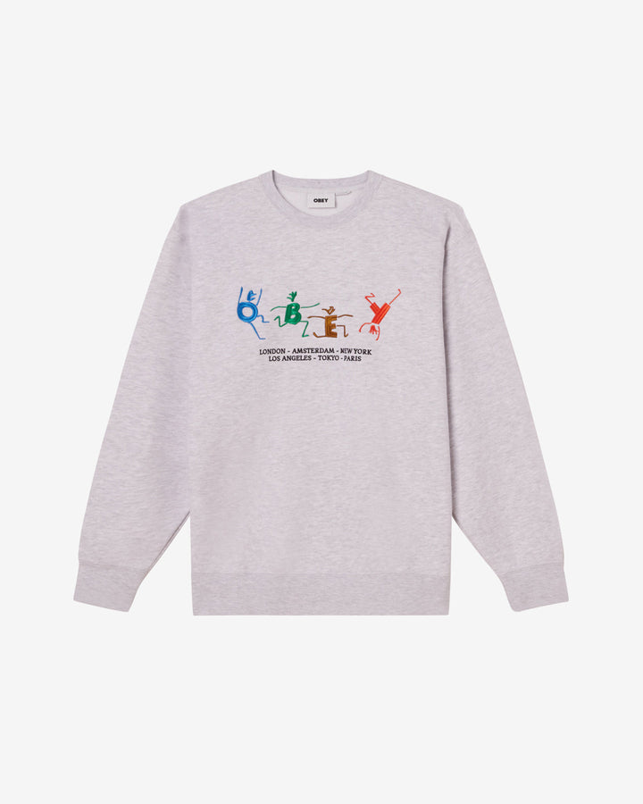 OBEY PEOPLE CREWNECK ASH GREY