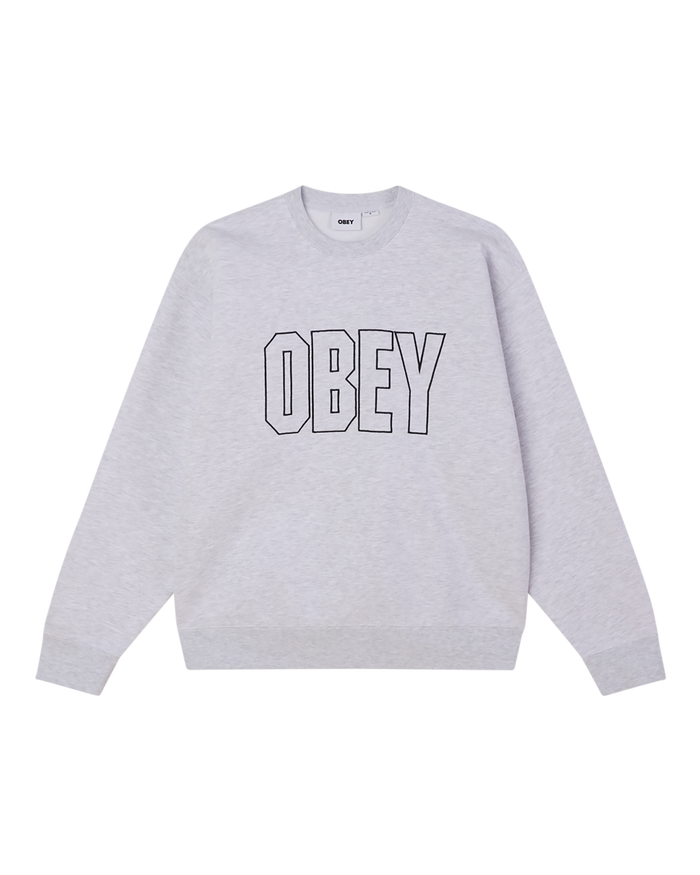 obey digable crewneck ash grey