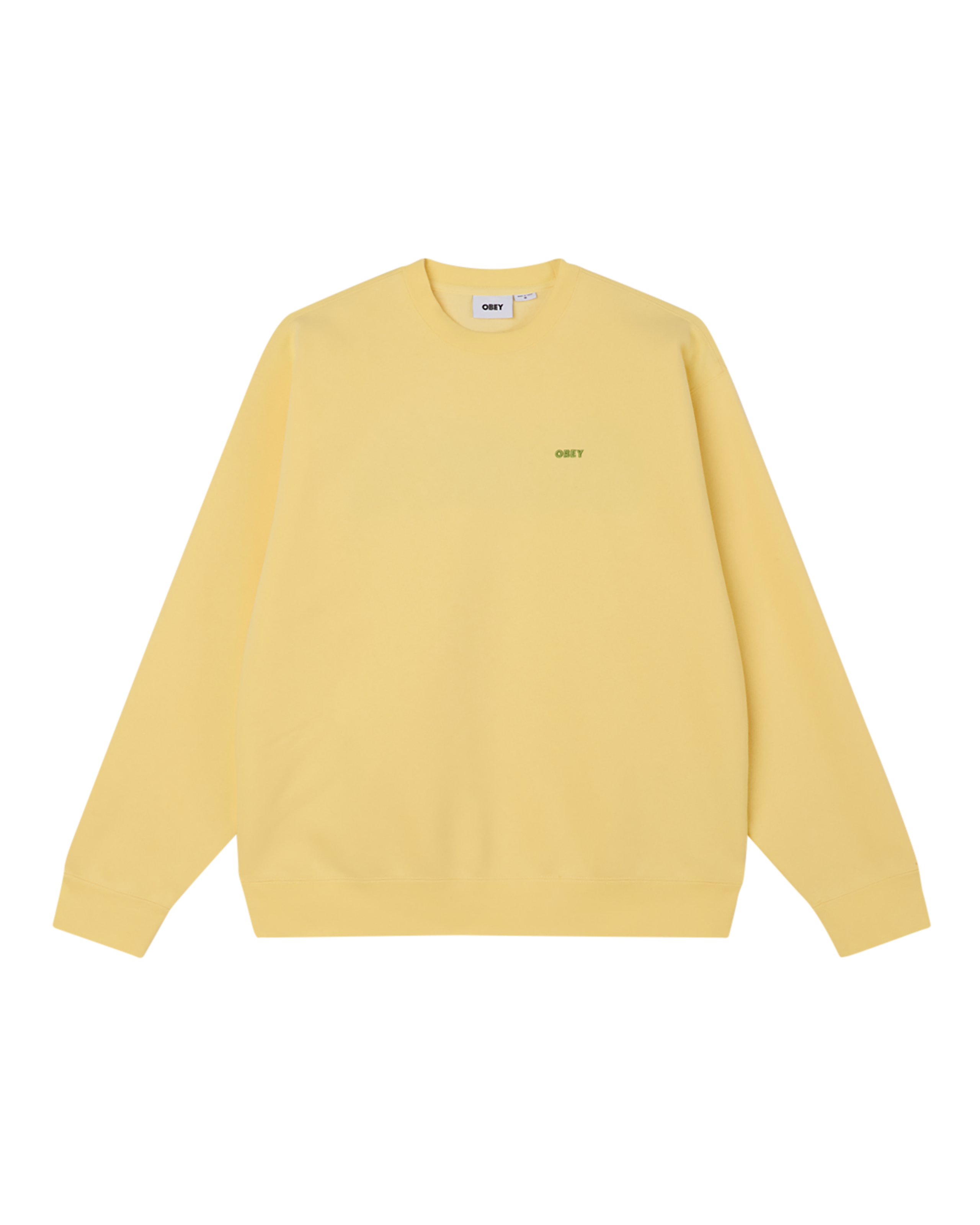 obey further wisdom crewneck pale banana