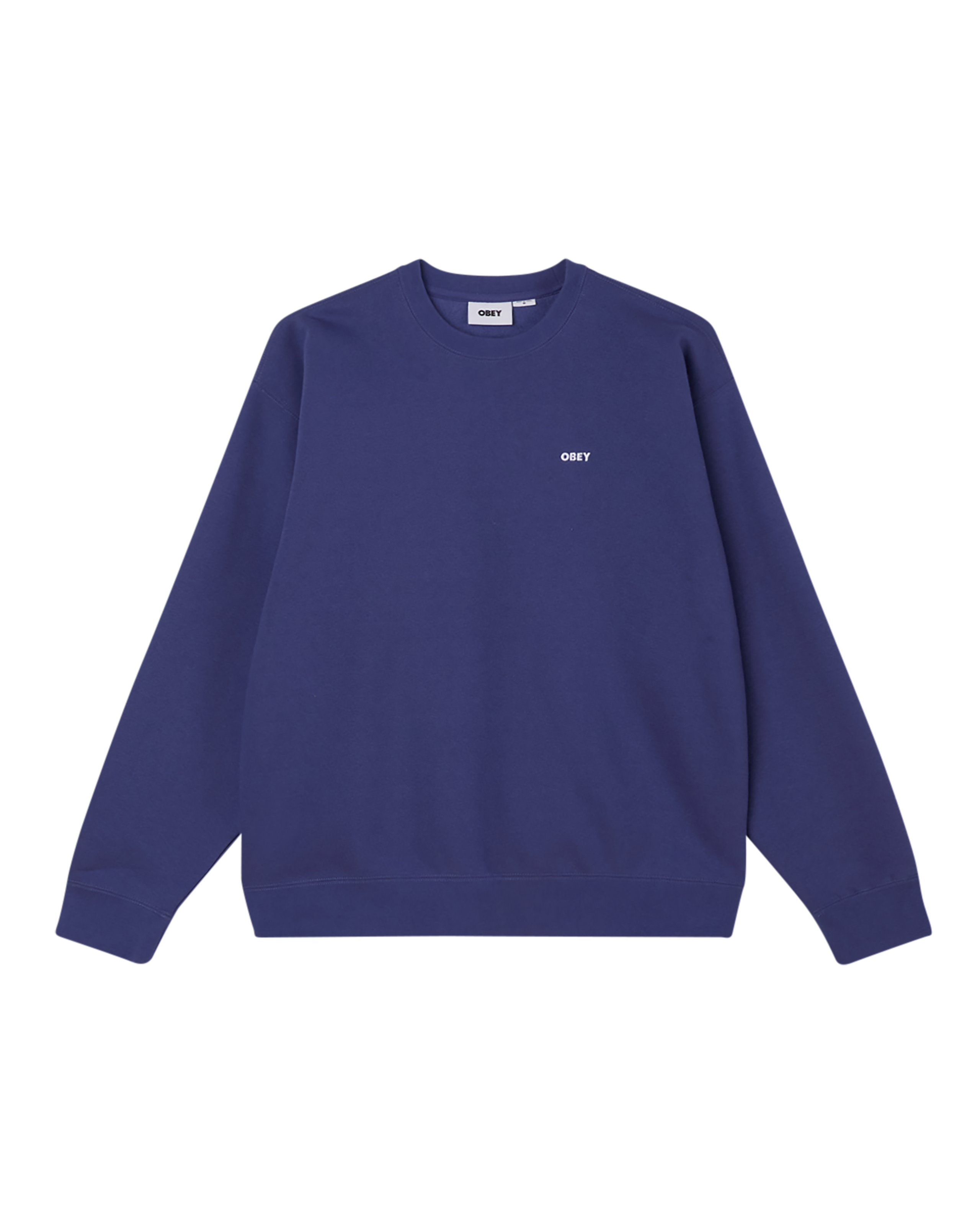 obey further wisdom crewneck skipper blue