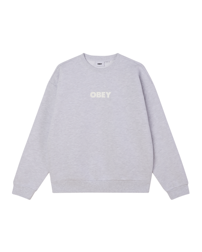 obey bold crewneck ash grey