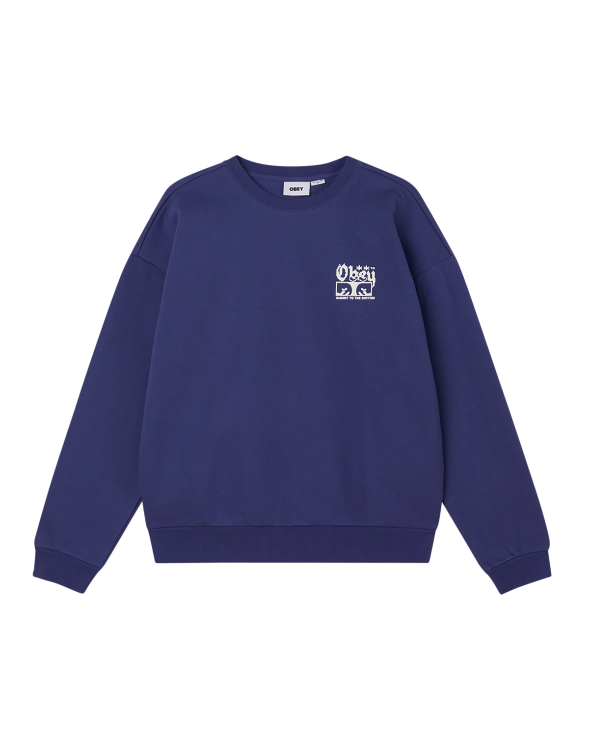 obey submit crewneck skipper blue