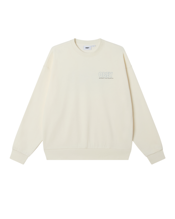 obey-salvation-crewneck-off-white - alternate view