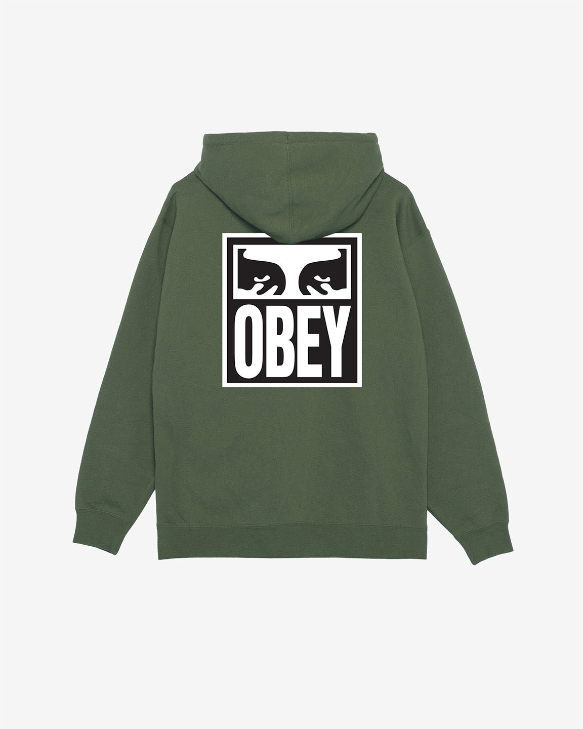 obey eyes icon pullover moss green