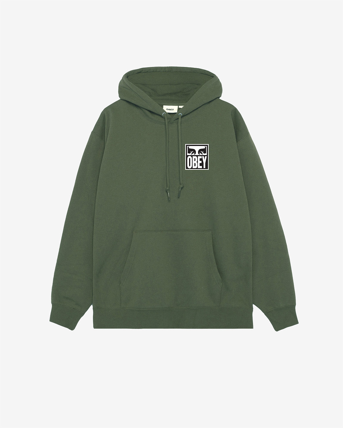 obey eyes icon pullover moss green