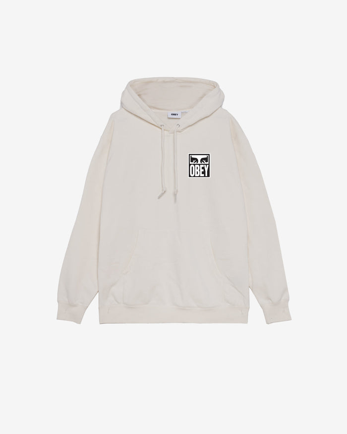 obey eyes icon pullover silver grey