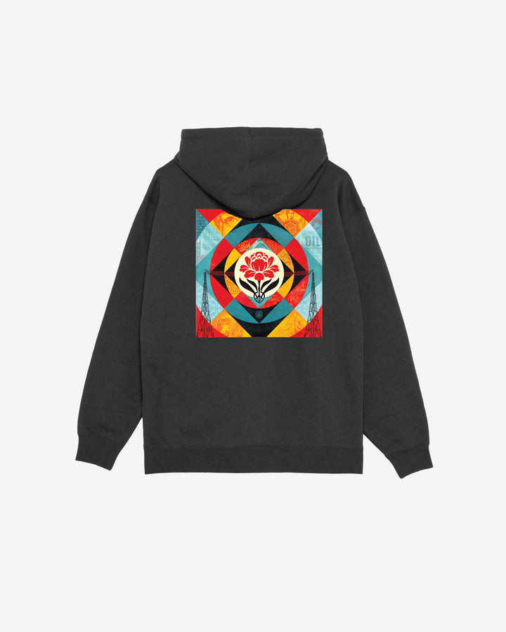 GEOMETRIC POWER CANVAS PREMIUM PULLOVER BLACK