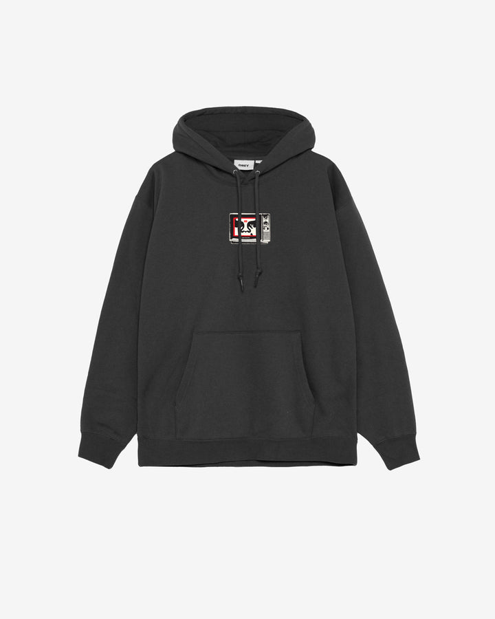 OBEY TV PREMIUM PULLOVER BLACK