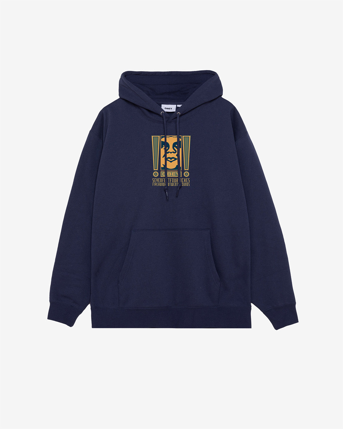 obey double exclamation pullover academy navy