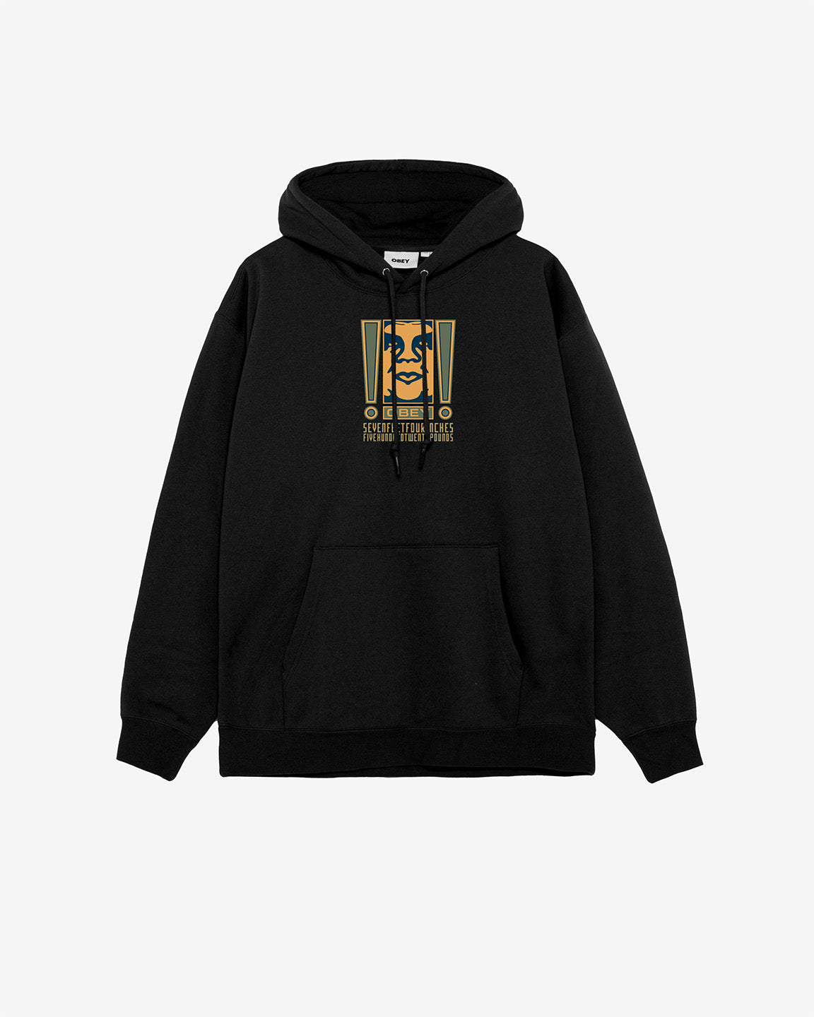 obey double exclamation pullover black