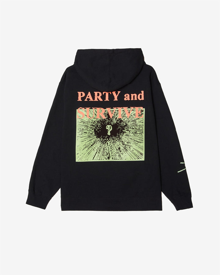 OBEY x KLASSE WRECKS PARTY & SURVIVE PULLOVER HOOD black