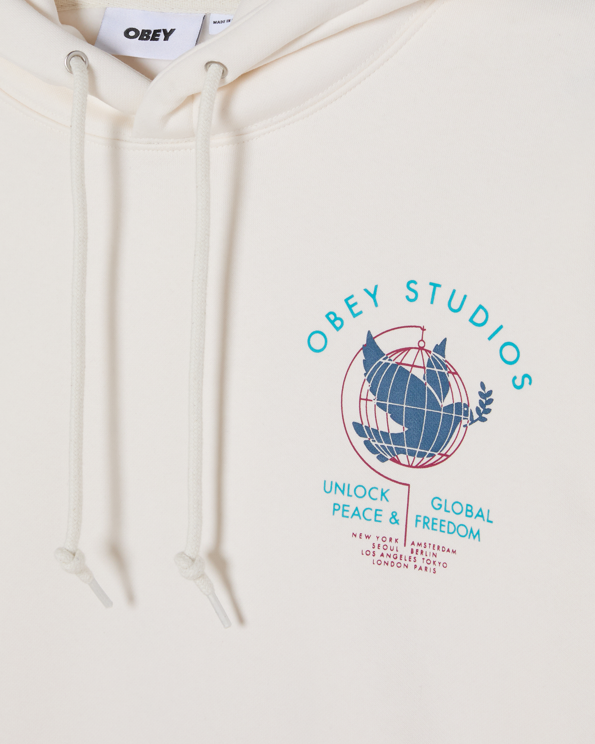 UNLOCK PEACE & FREEDOM PULLOVER HOOD
