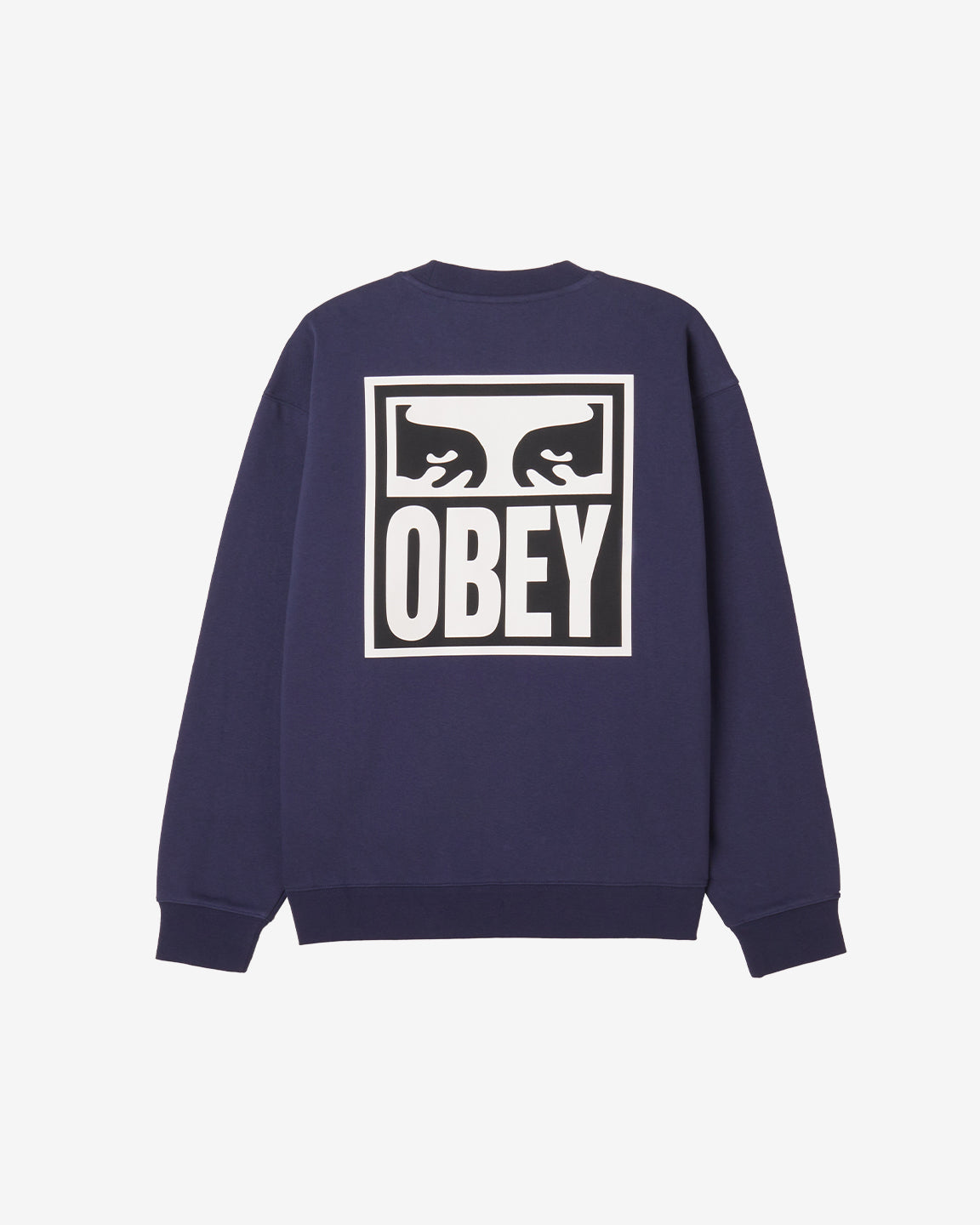 obey eyes icon crewneck academy navy