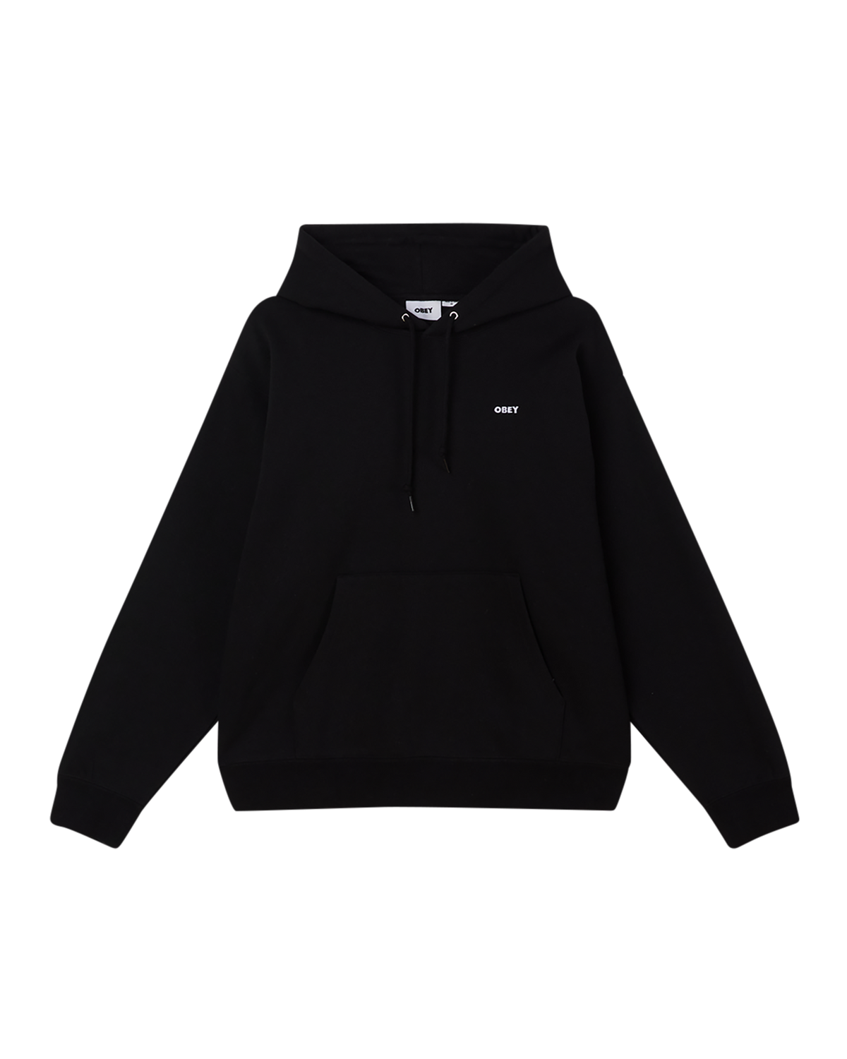 obey icon stencil flame pullover black