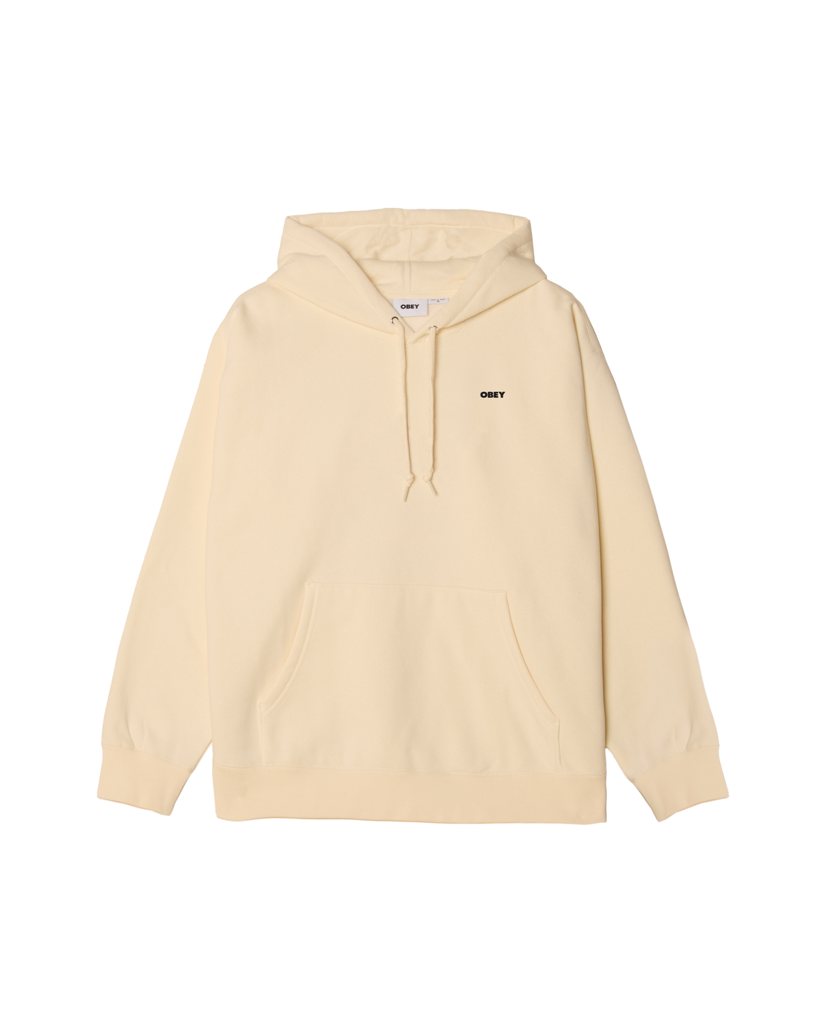 obey icon stencil flame pullover unbleached