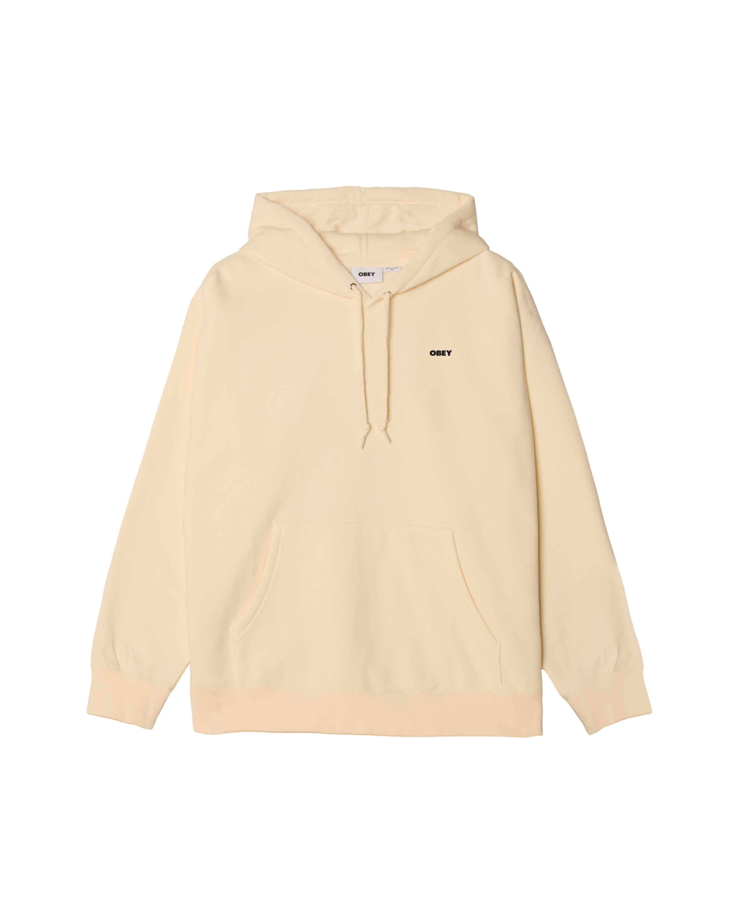 obey icon stencil flame pullover unbleached