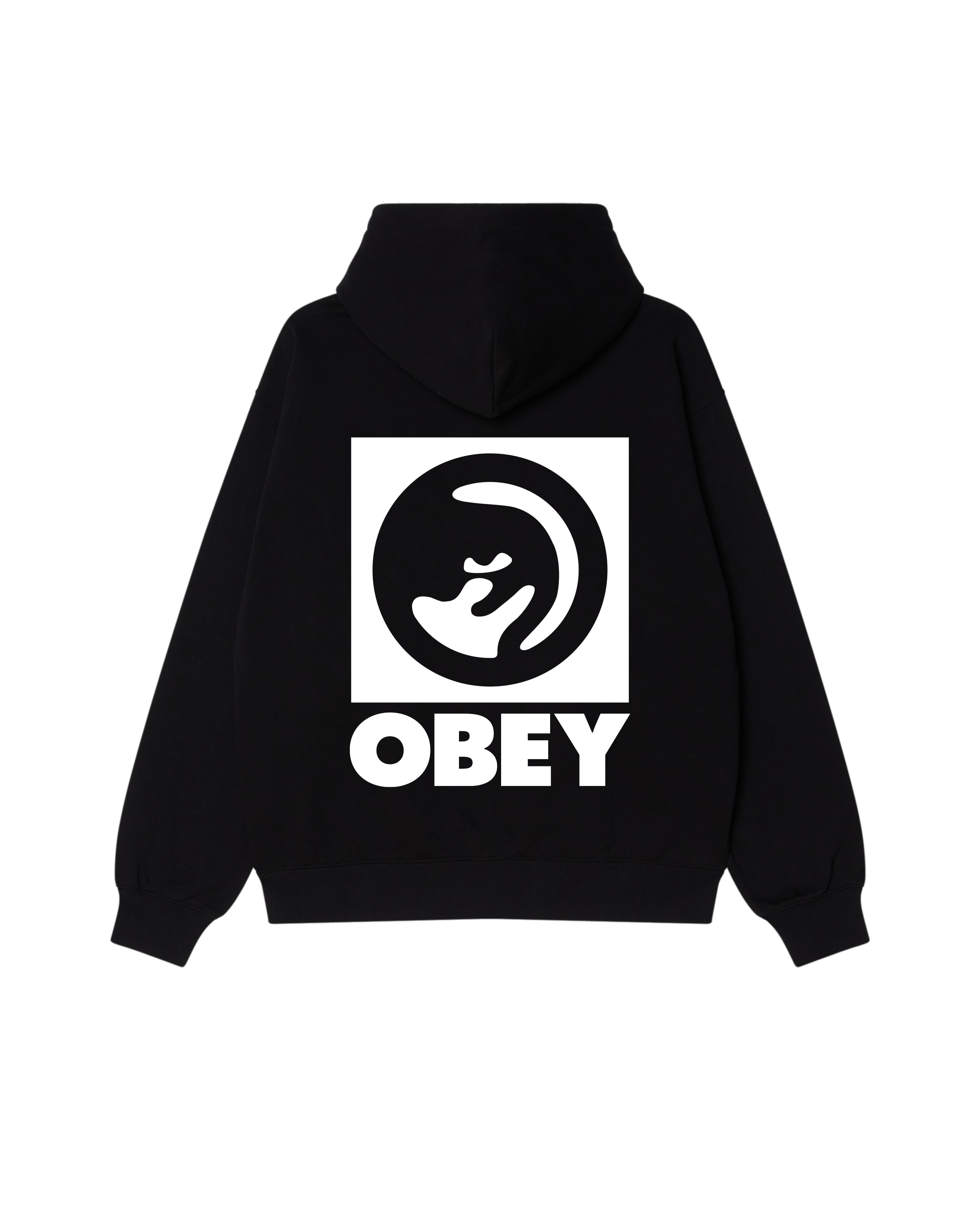 obey bold eye pullover black