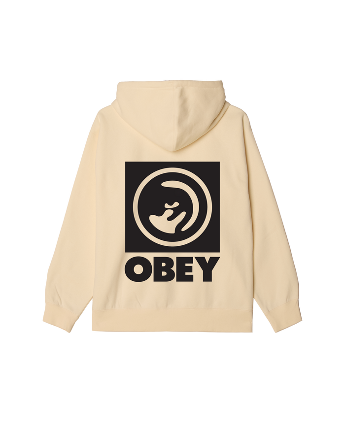 obey bold eye pullover unbleached