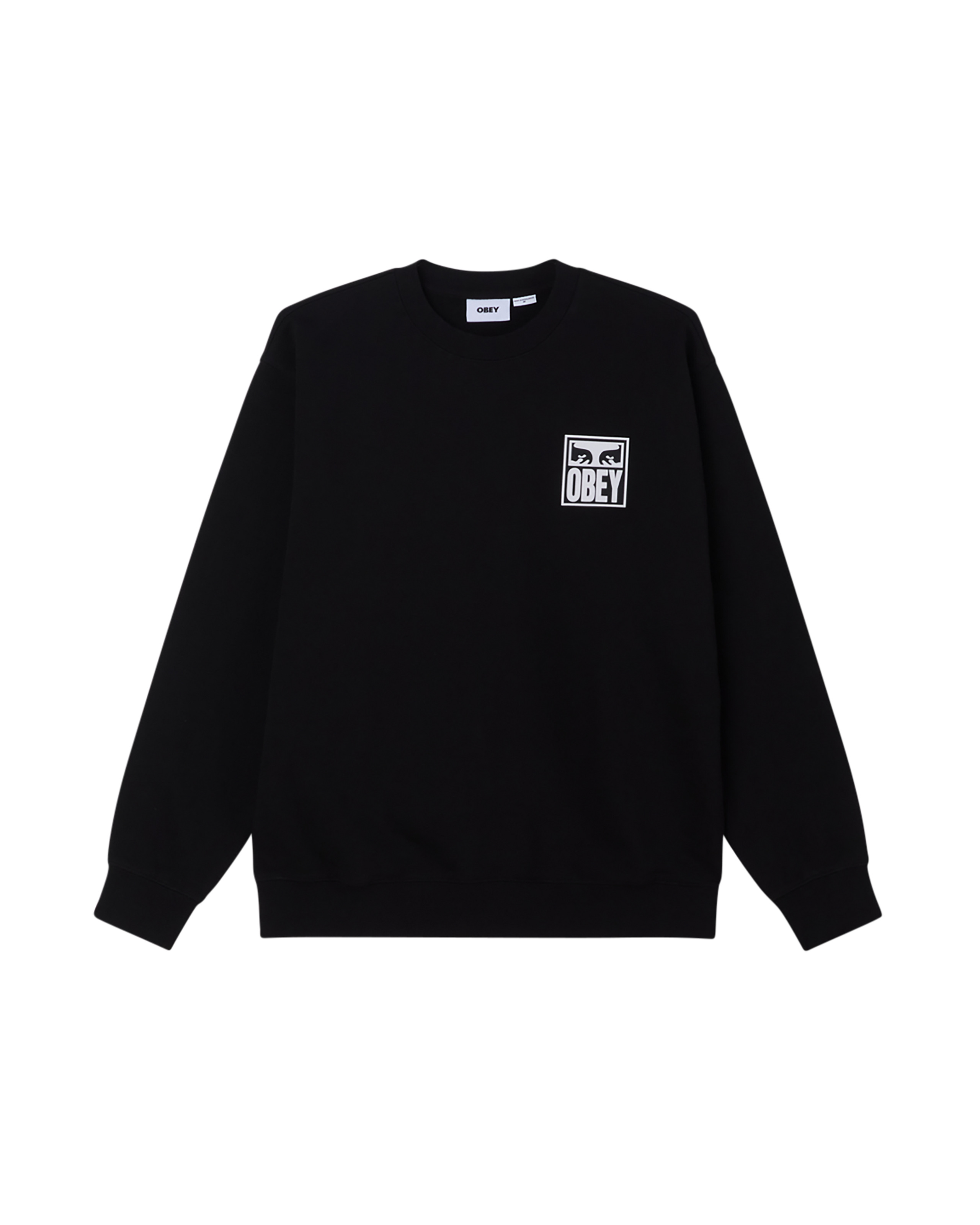 obey eyes icon ii crewneck black