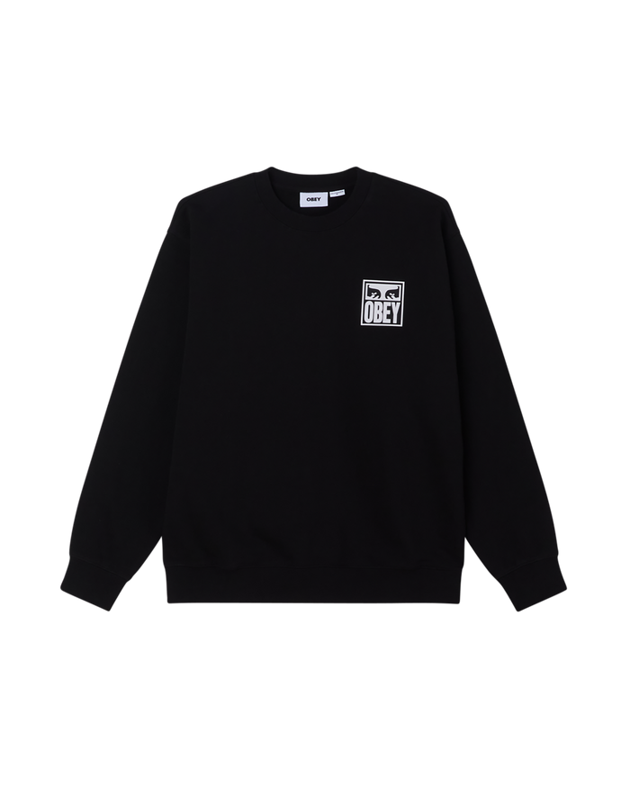 obey eyes icon ii crewneck black