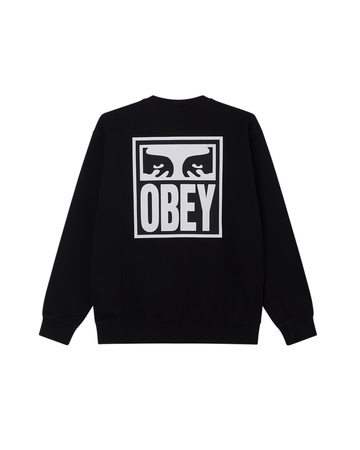 obey eyes icon ii crewneck black