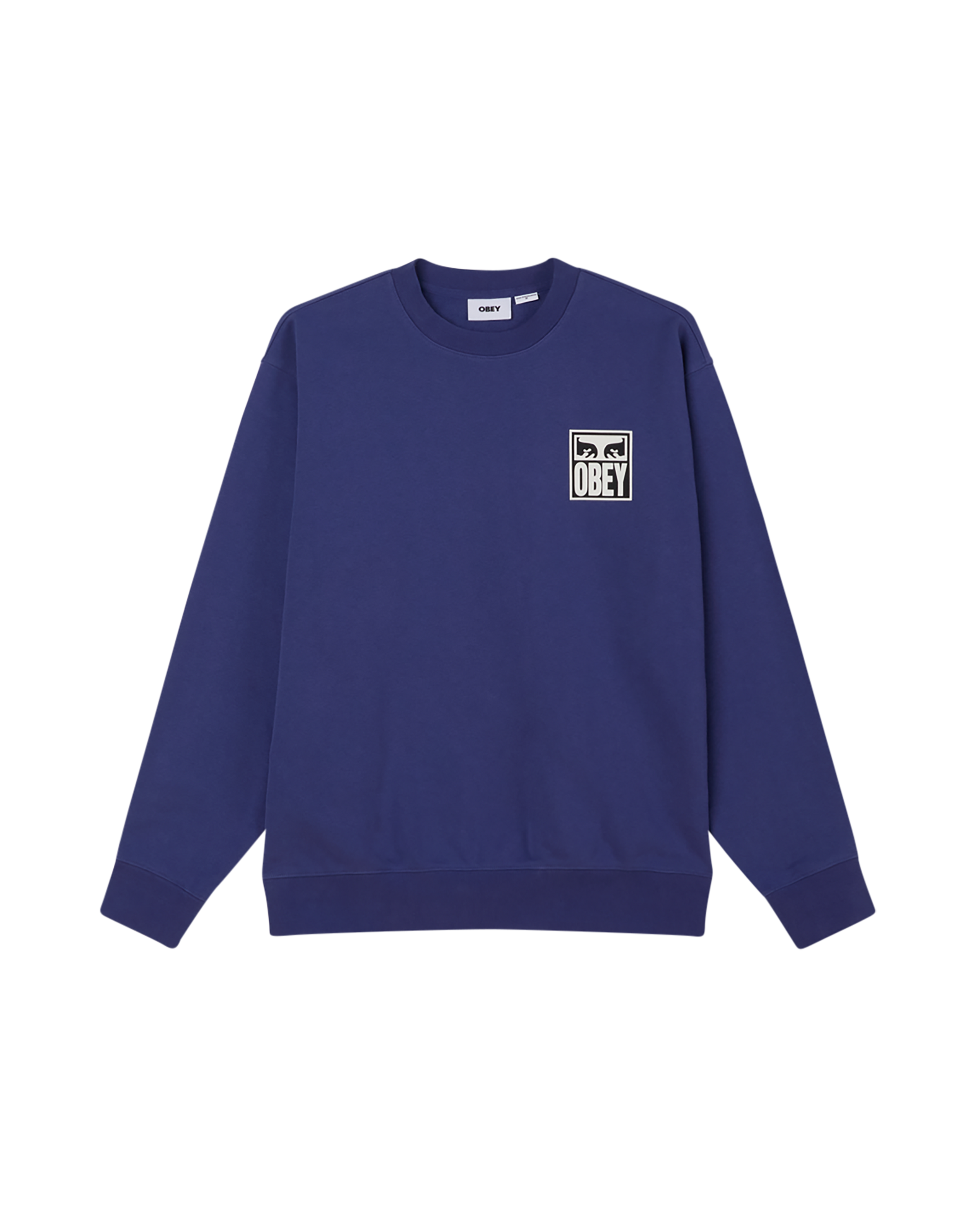 obey eyes icon ii crewneck skipper blue