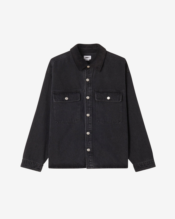 IDRIS SHIRT JACKET FADED BLACK MULTI