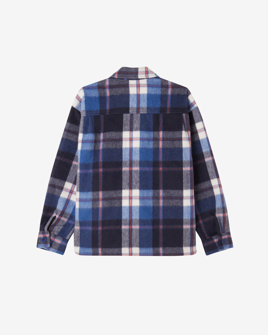 obey stanton shirt jacket academy navy multi