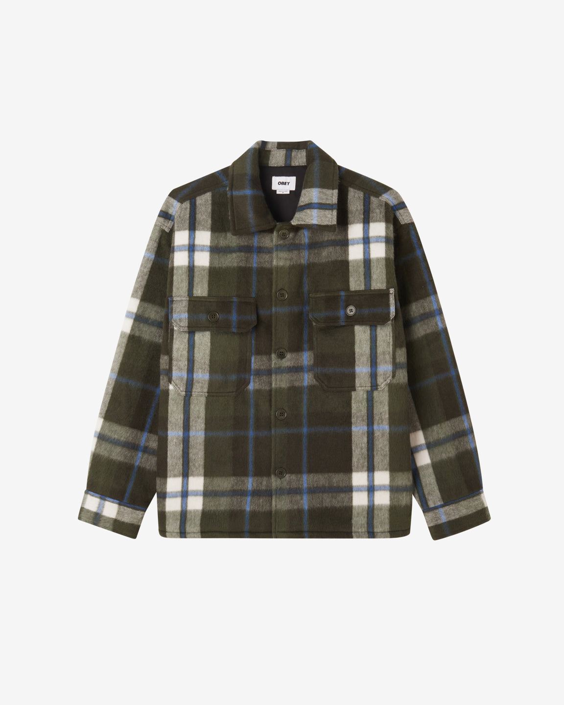 obey stanton shirt jacket rosin multi