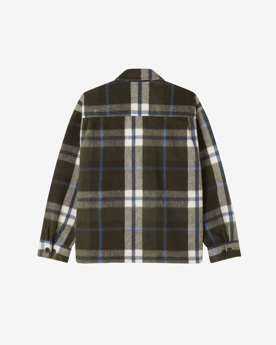 obey stanton shirt jacket rosin multi