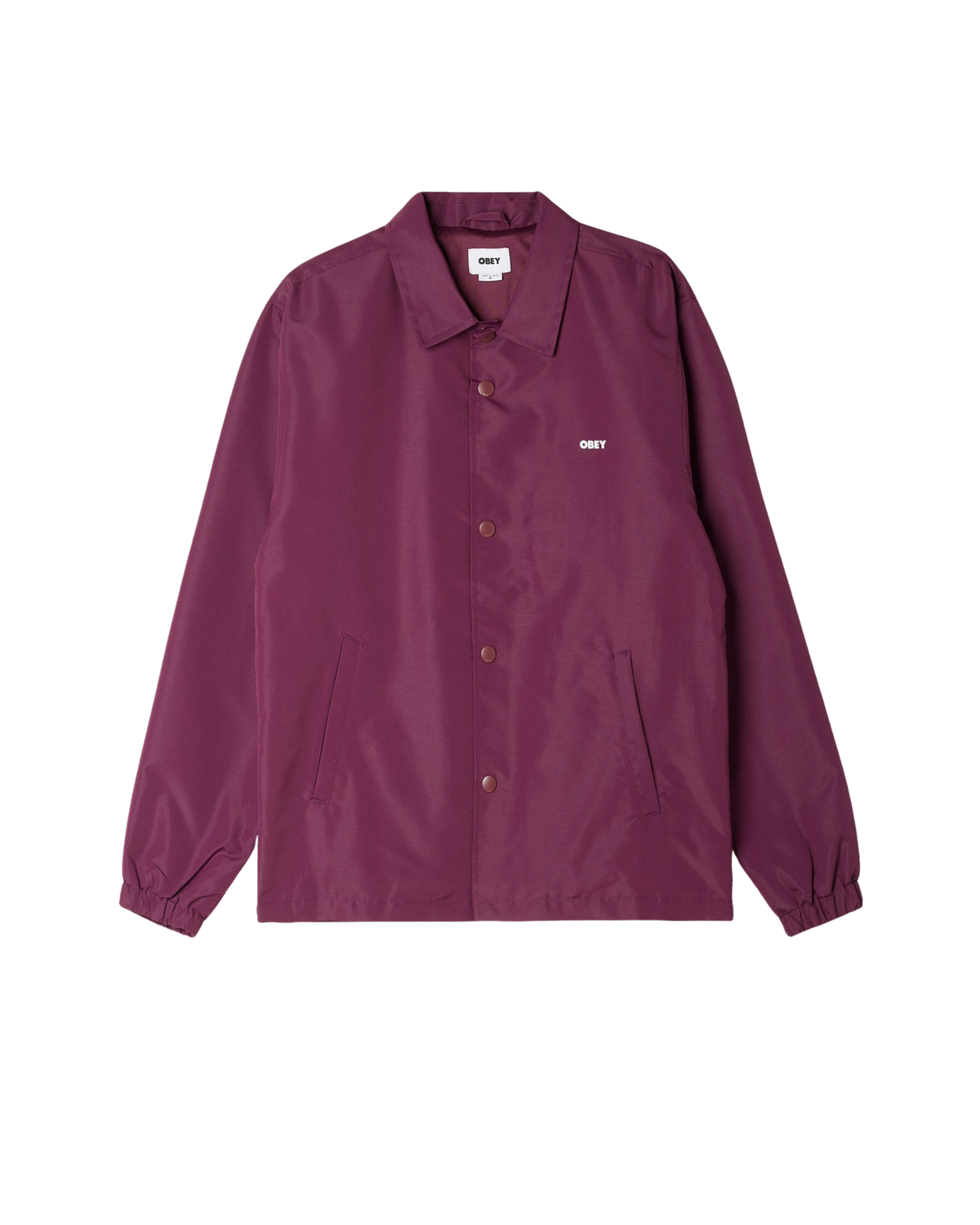 OBEY ICON COACH JACKET Beetroot