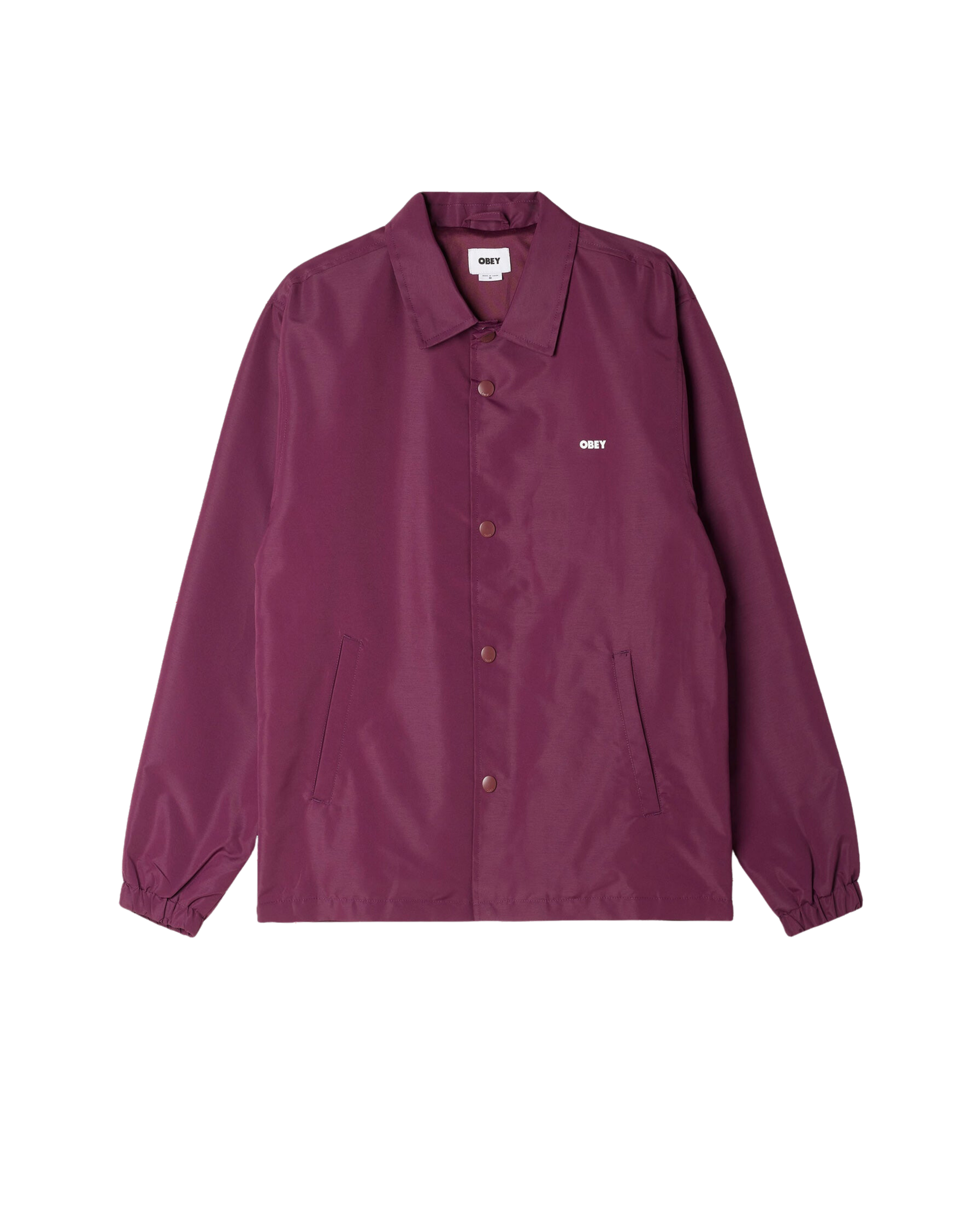 OBEY ICON COACH JACKET Beetroot