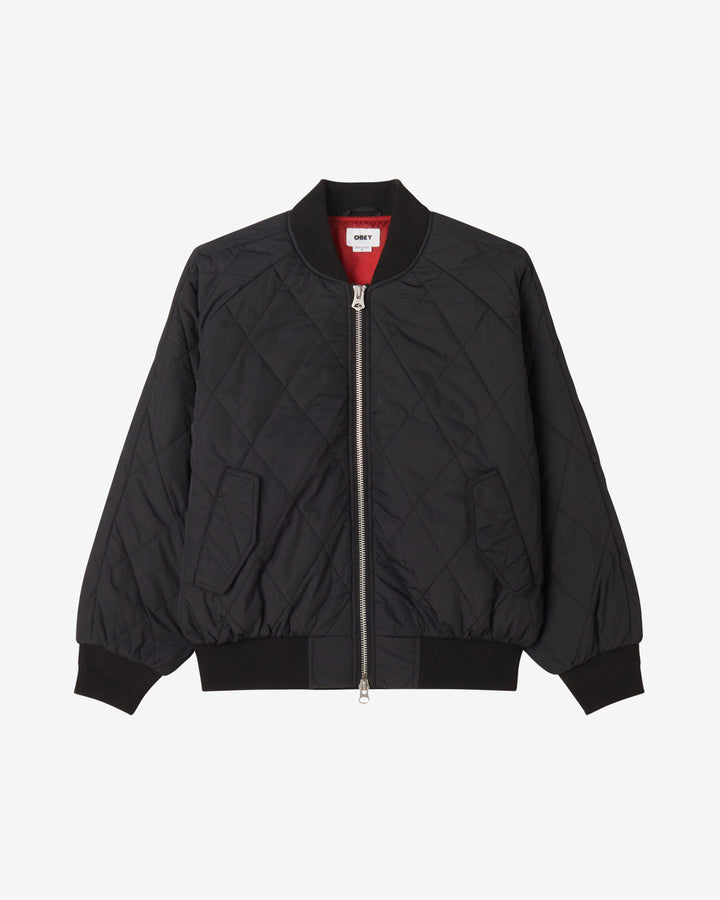 LIZET QUILTED BOMBER BLACK