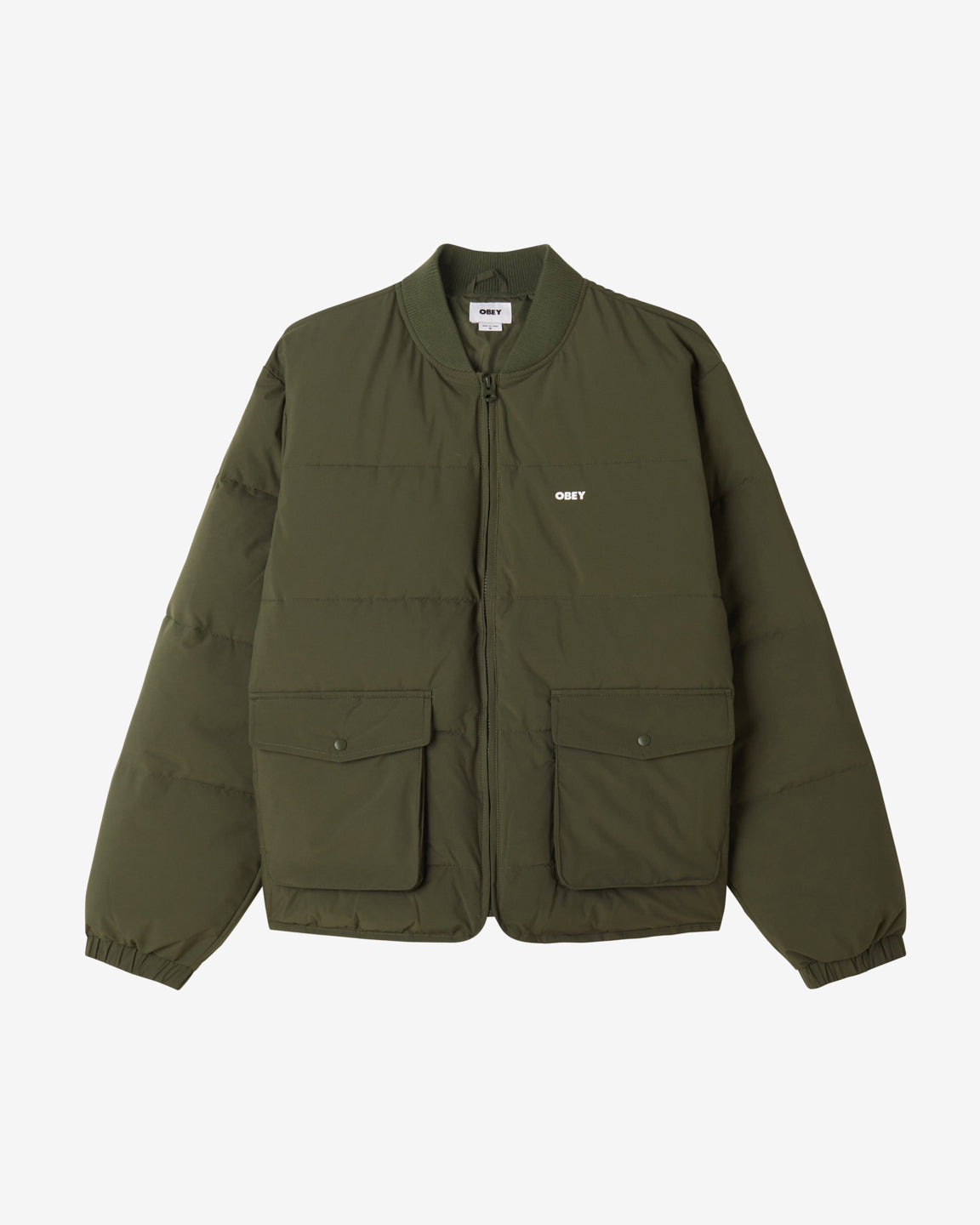 obey charlie jacket kombu green