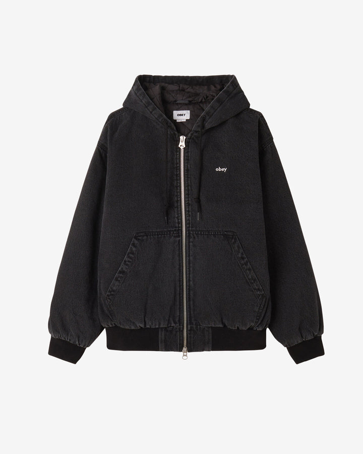 WILTERN ZIP JACKET FADED BLACK