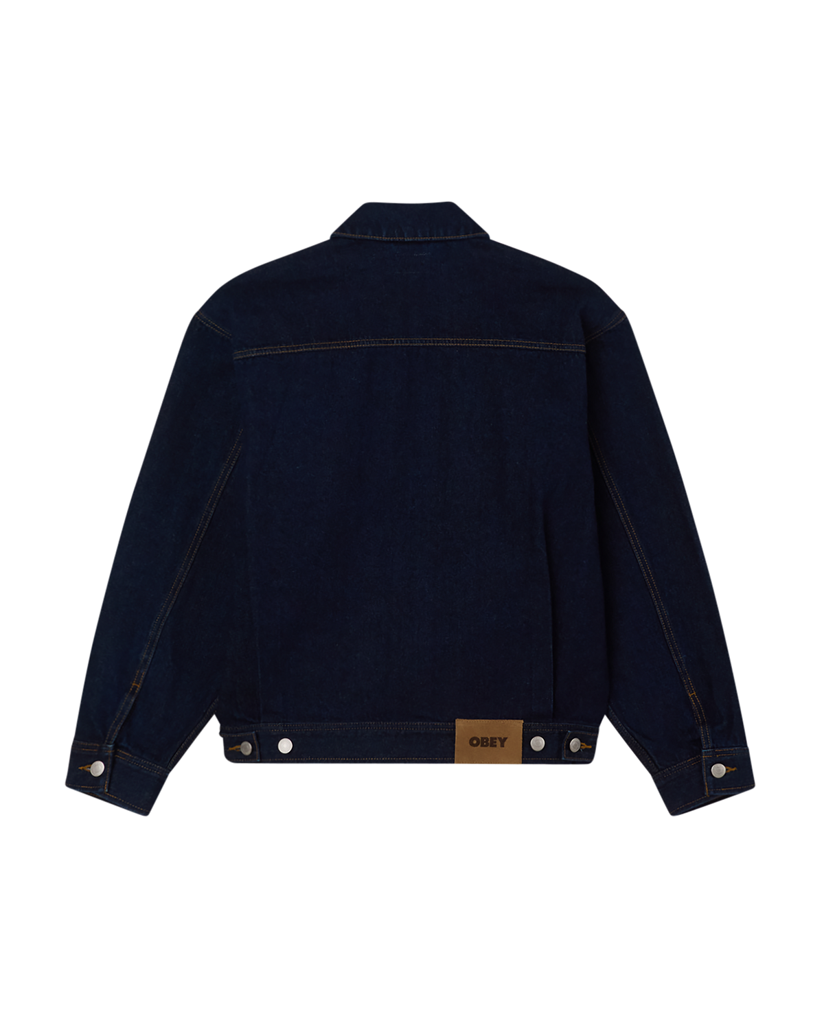 obey opena jacket rinse indigo