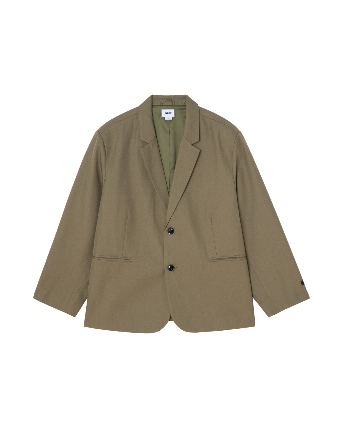 obey-armel-blazer-stone-gray