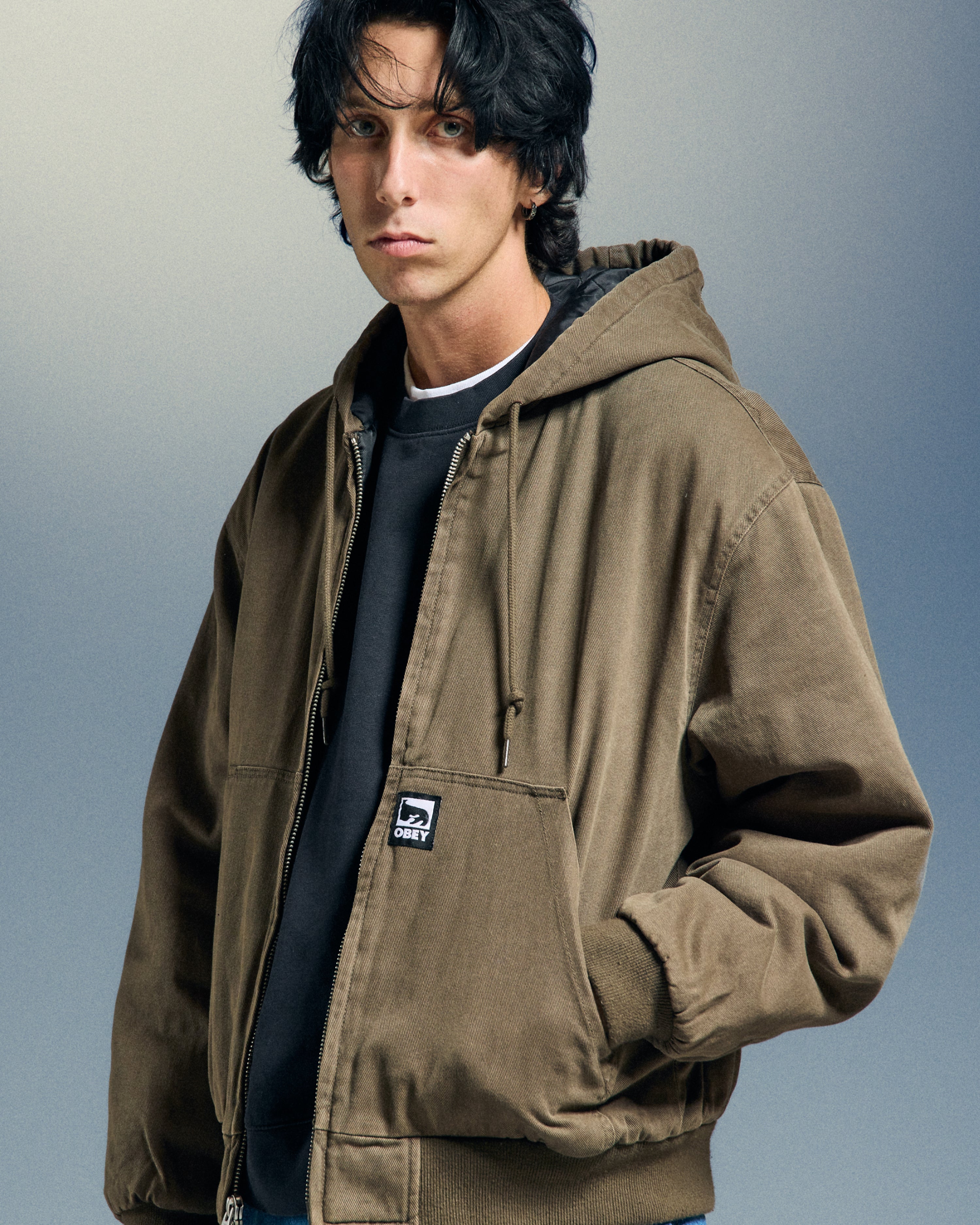 RANDY ZIP UP HOOD – OBEY CLOTHING EU